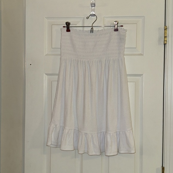 Joe Boxer White Poly/cotton terrycloth swim coverup - size L - Picture 3 of 6